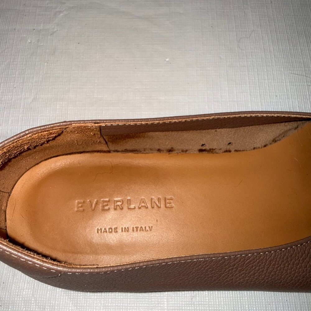 Everlane Brown Leather Slip-On Flats - Picture 7 of 8